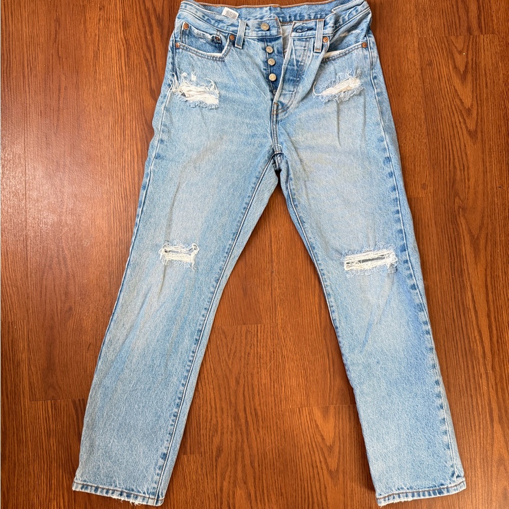 Levi's 501 Light Blue High Rise Women Jeans